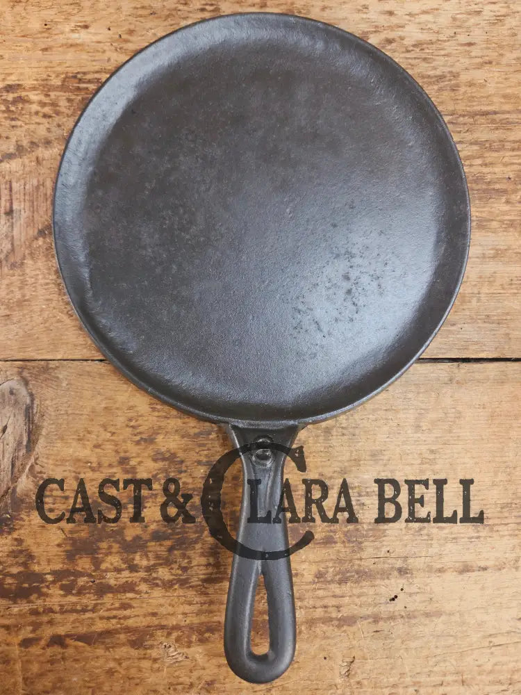 Gorgeous and harder to find Martin Stove & Range No. 8 Skillet Griddle with Hamburger Logo. Versatile restored and