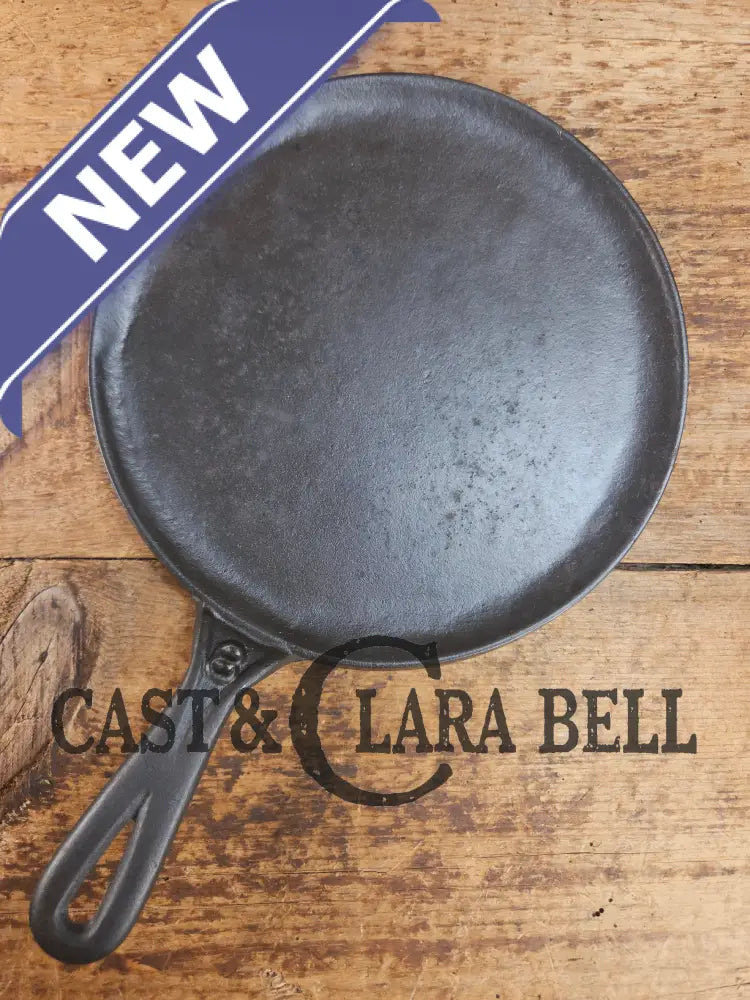 Gorgeous and harder to find Martin Stove & Range No. 8 Skillet Griddle with Hamburger Logo. Versatile restored and