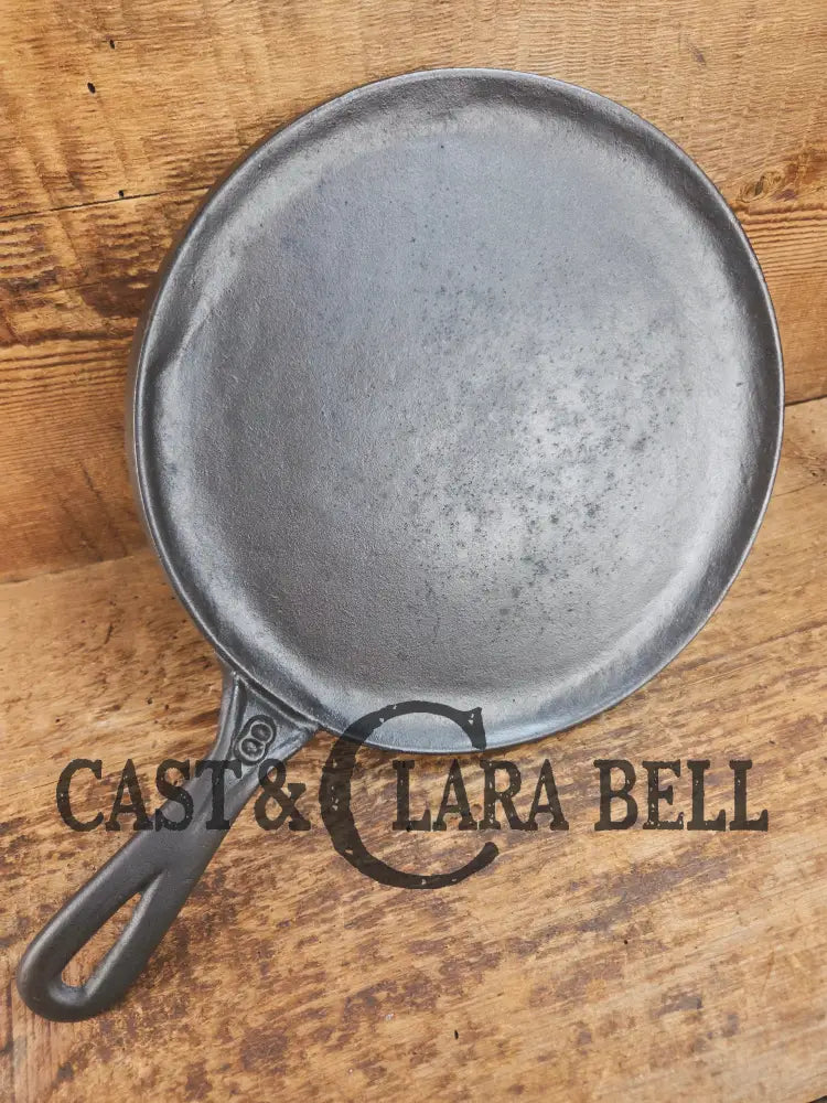 Gorgeous and harder to find Martin Stove & Range No. 8 Skillet Griddle with Hamburger Logo. Versatile restored and