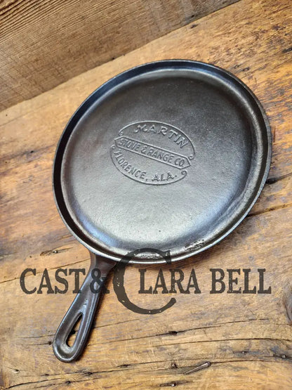 Gorgeous And Harder To Find Martin Stove & Range No. 8 Skillet Griddle With Hamburger Logo.