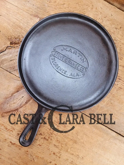 Gorgeous And Harder To Find Martin Stove & Range No. 8 Skillet Griddle With Hamburger Logo.