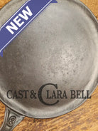 Gorgeous and harder to find Martin Stove & Range No. 8 Skillet Griddle with Hamburger Logo. Versatile restored and