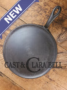 Gorgeous and not often seen #9 Puritan round griddle by Griswold. Perfect for everyday pancakes grilled cheese or oven