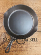 Gorgeous and unique! 1930’s era Griswold #8 Cast Iron Skillet with Heat Ring 755. Similar to the Victor design. Great