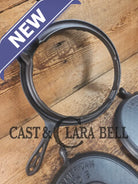 GORGEOUS! Awesome 1920’s Slant Log Griswold #8 Waffle Iron 314/313 with Fully marked Base 327. Ready to make crispy