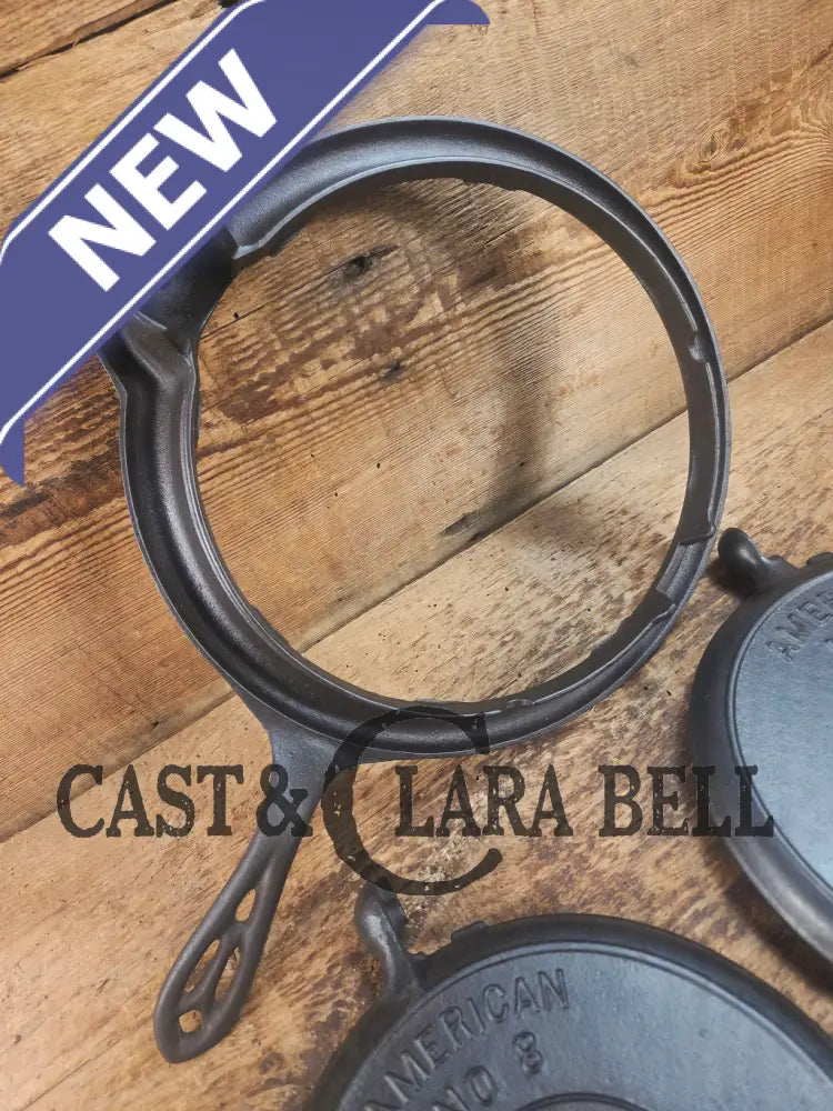 GORGEOUS! Awesome 1920’s Slant Log Griswold #8 Waffle Iron 314/313 with Fully marked Base 327. Ready to make crispy