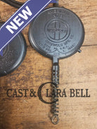 GORGEOUS! Awesome 1920’s Slant Log Griswold #8 Waffle Iron 314/313 with Fully marked Base 327. Ready to make crispy