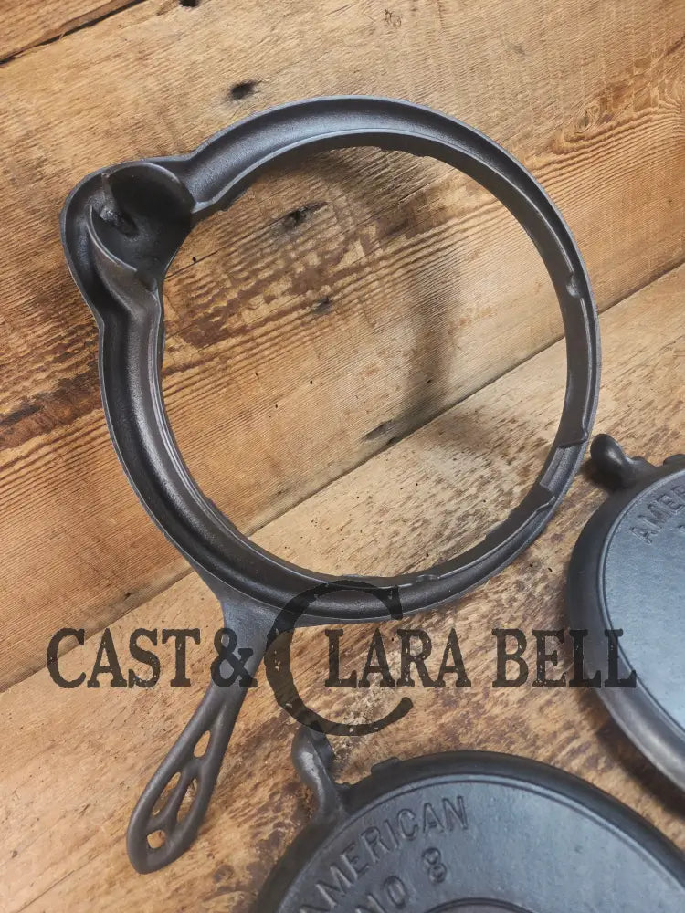 GORGEOUS! Awesome 1920’s Slant Log Griswold #8 Waffle Iron 314/313 with Fully marked Base 327. Ready to make crispy