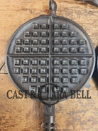 GORGEOUS! Awesome 1920’s Slant Log Griswold #8 Waffle Iron 314/313 with Fully marked Base 327. Ready to make crispy