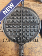 GORGEOUS! Awesome 1920’s Slant Log Griswold #8 Waffle Iron 314/313 with Fully marked Base 327. Ready to make crispy