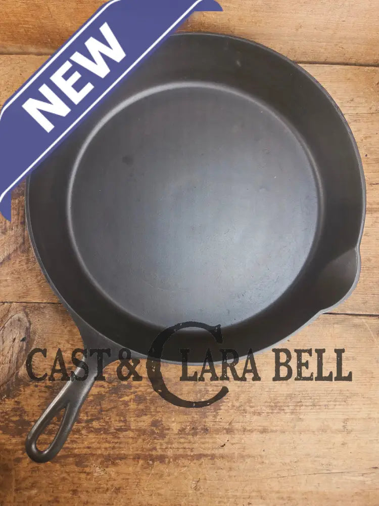 Gorgeous Big Bacon Skillet HTF 1890’s 6th Series Erie (Griswold) #11 717 Cast Iron Skillet Skillet