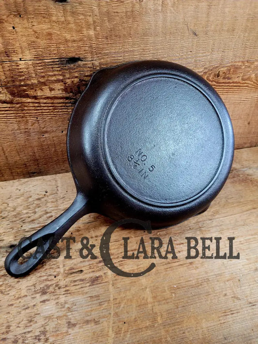 Gorgeous! Bsr 1950’S Era Birmingham Stove & Range Century Series No. 5 Skillet With Heat Ring 8