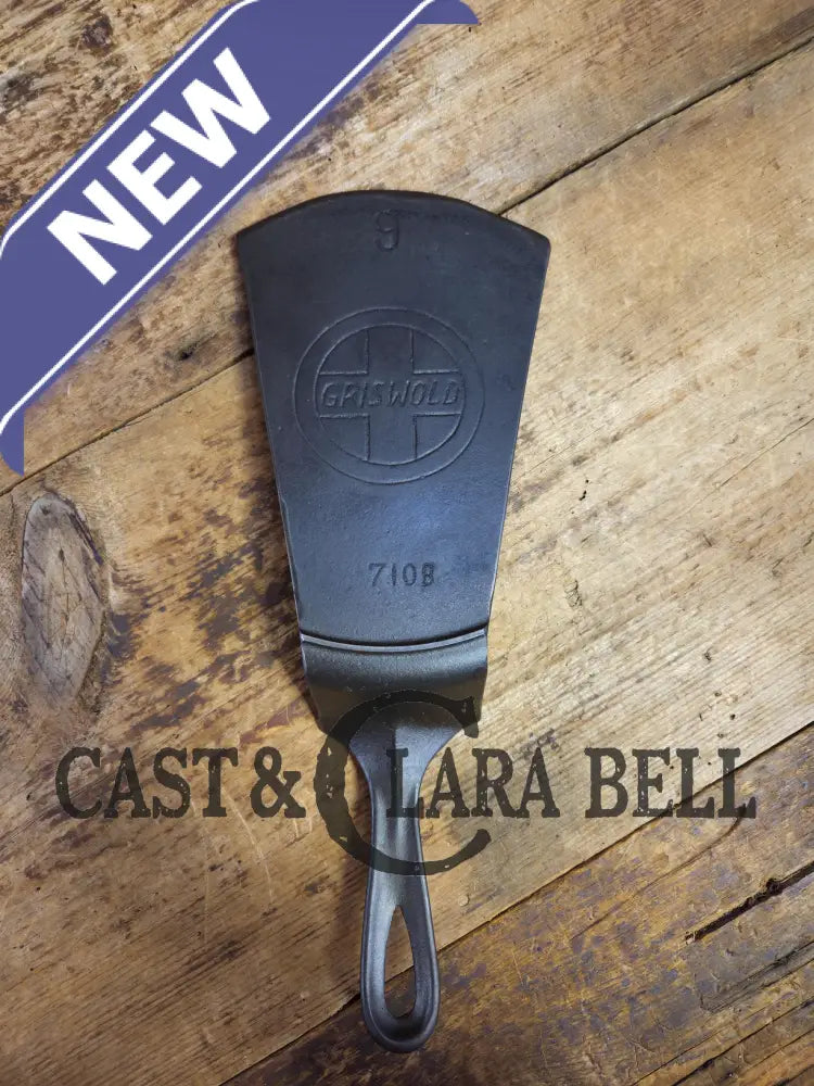 Gorgeous custom made #9 710 A Griswold Cast Iron Spatula. Reclaimed 1910’s Griswold Slant ERIE skillet. Awesome gift