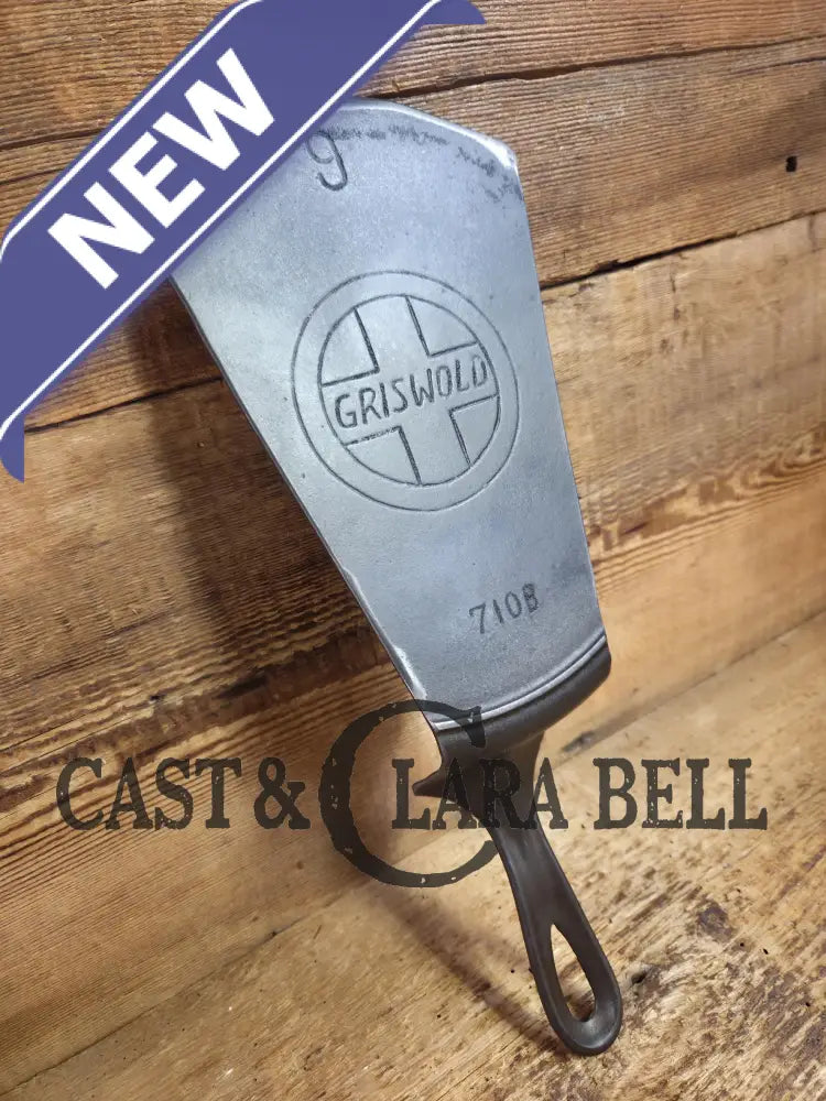 Gorgeous custom made #9 710 A Griswold Cast Iron Spatula. Reclaimed 1910’s Griswold Slant ERIE skillet. Awesome gift