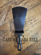Gorgeous custom made #9 710 Griswold Cast Iron Spatula. Reclaimed 1920’s Griswold Large Block Smooth Bottom skillet.