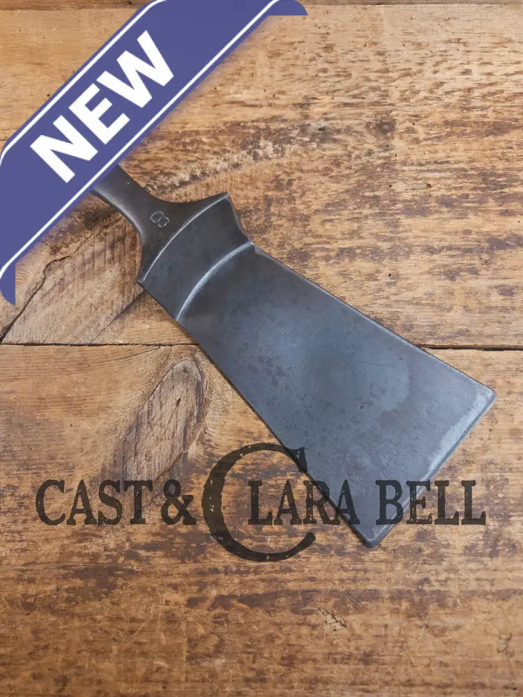 Gorgeous custom made Wagner Cast Iron Skillet Spatula. From a ’Double Logo’ Wagner / National Skillet. AMAZING