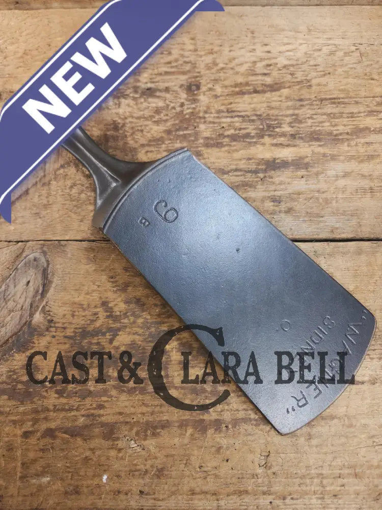 Gorgeous custom made Wagner Cast Iron Skillet Spatula. From an 1800’s ’Arc Straight’ Wagner Skillet. AMAZING