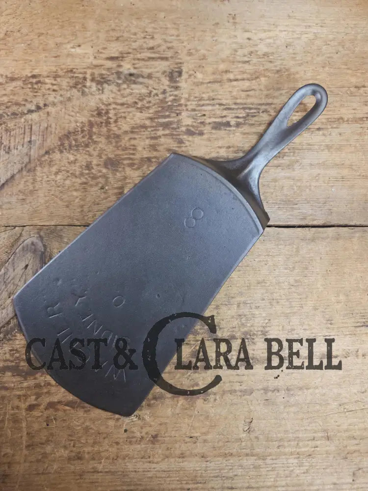 Gorgeous custom made Wagner Cast Iron Skillet Spatula. From an 1800’s ’Double arc’ Wagner Skillet. AMAZING craftmanship