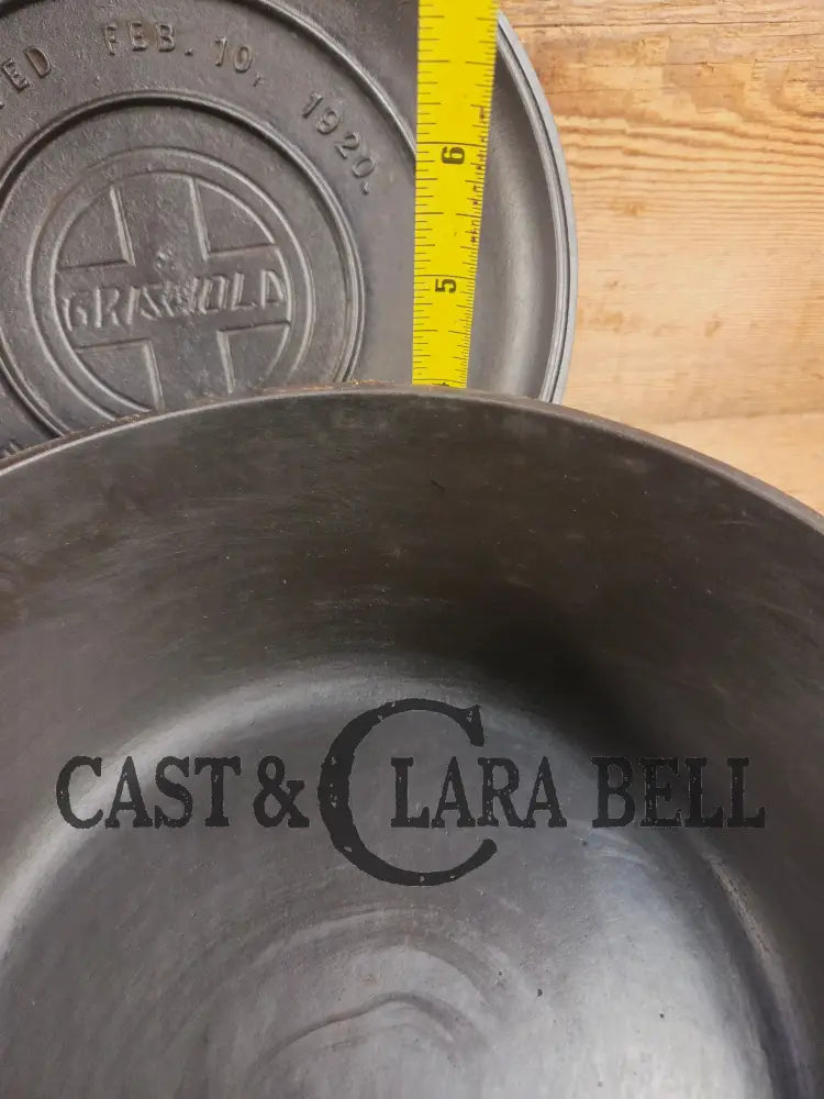 GORGEOUS. Early 1910’s Griswold #7 fully marked Tite-Top Dutch Oven 2603 Slant Logo ERIE 2604 Dutch Ovens Trivets &