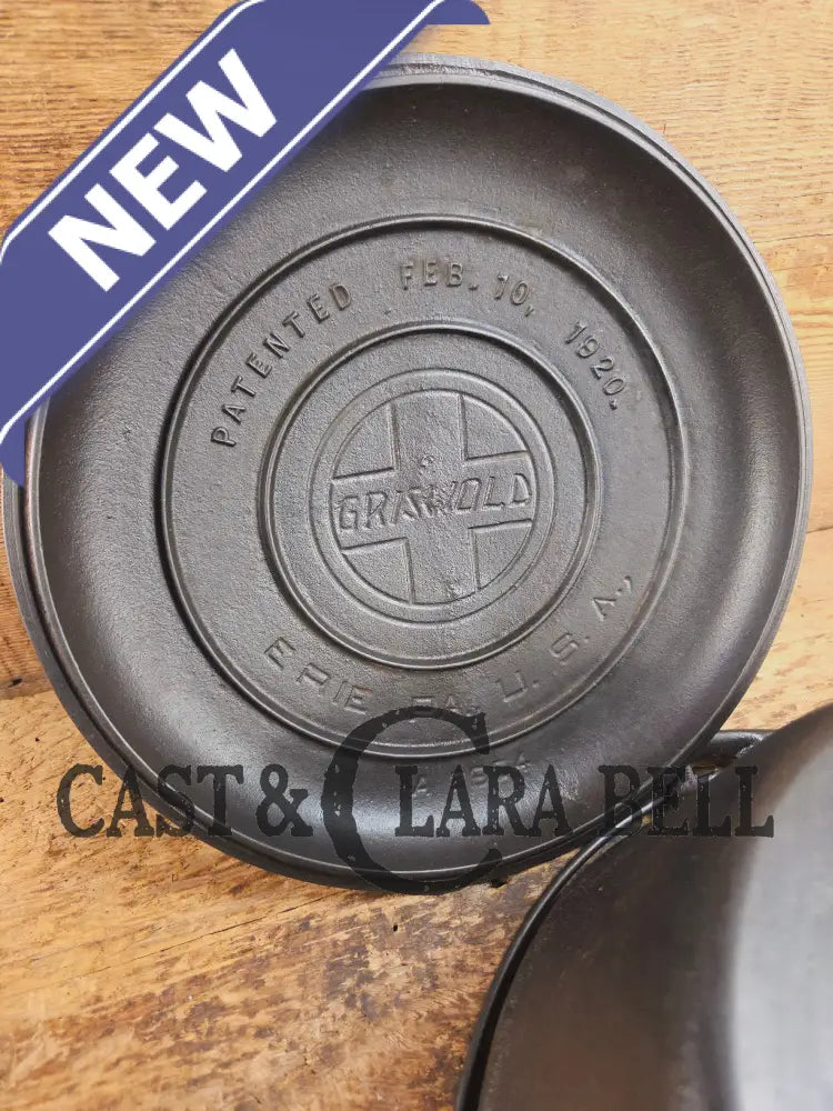 GORGEOUS. Early 1910’s Griswold #7 fully marked Tite-Top Dutch Oven 2603 Slant Logo ERIE 2604 Dutch Ovens Trivets &