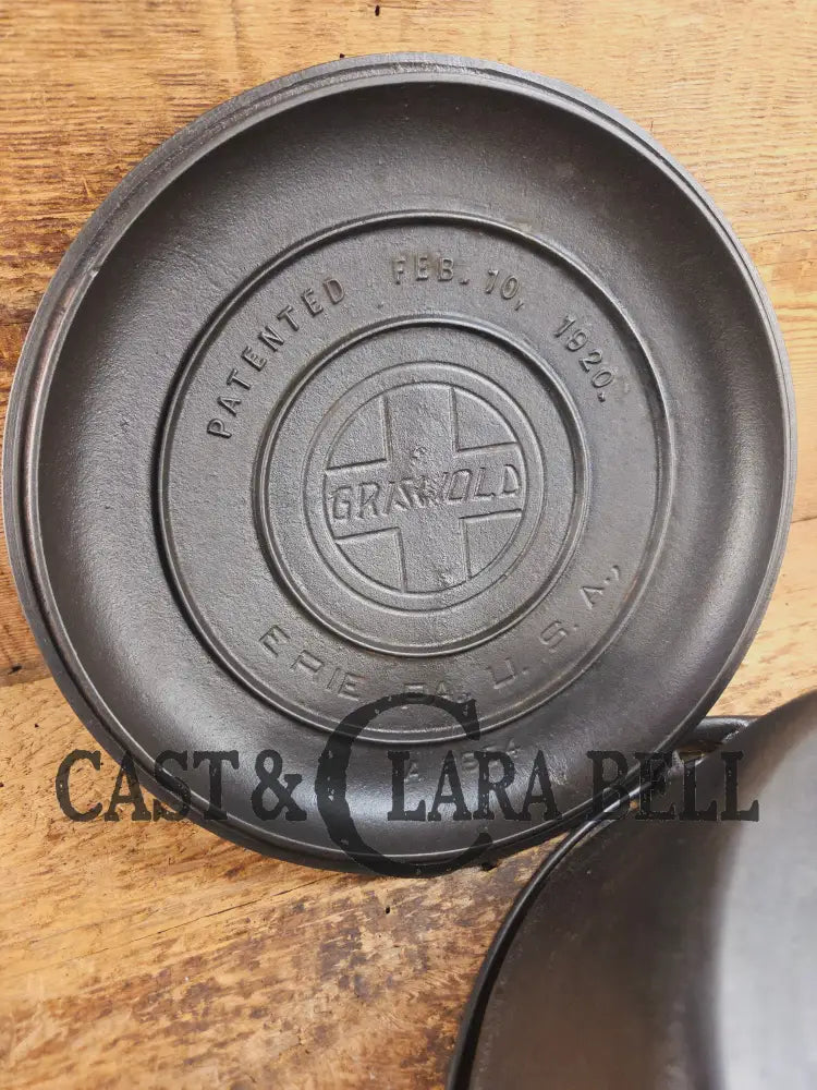 GORGEOUS. Early 1910’s Griswold #7 fully marked Tite-Top Dutch Oven 2603 Slant Logo ERIE 2604 Dutch Ovens Trivets &