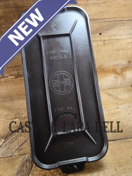 Gorgeous early 1910’s hard to find Griswold Long Griddle with Slant Logo EPU 745 A. Perfect for pancakes and grilled