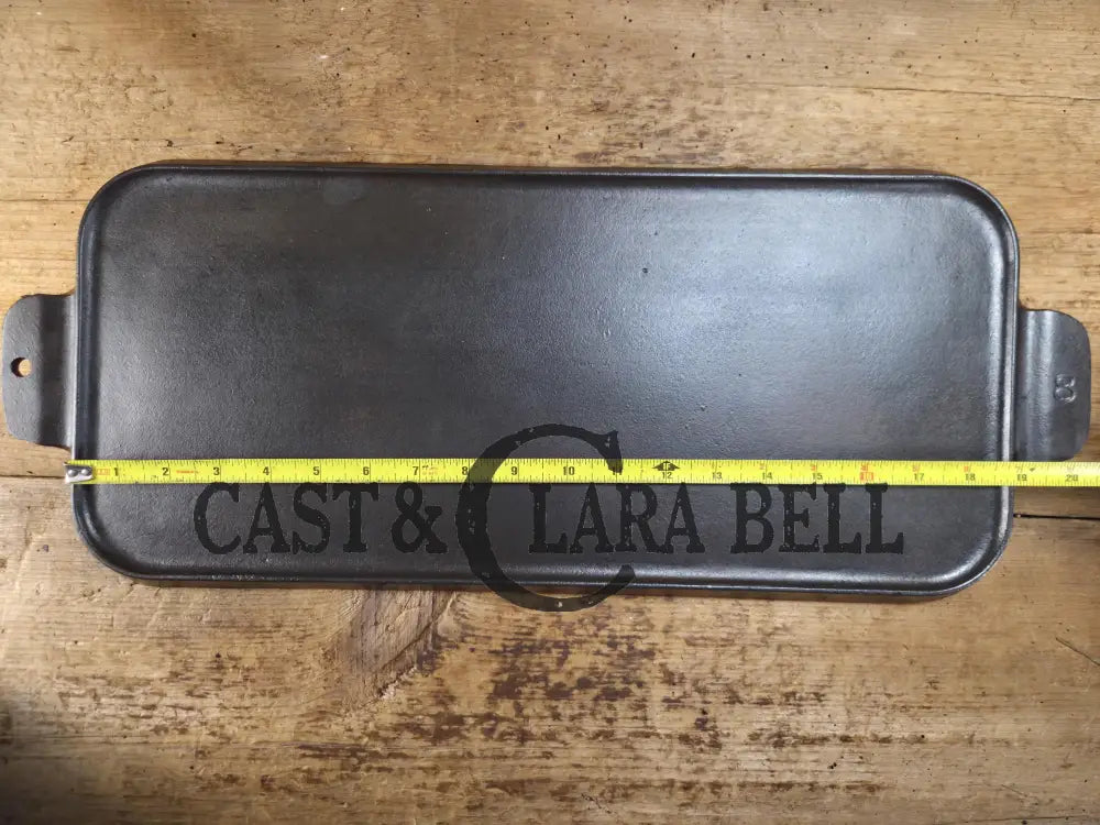 Gorgeous early 1910’s hard to find Griswold Long Griddle with Slant Logo EPU 745 A. Perfect for pancakes and grilled