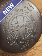GORGEOUS. Griswold #7 fully marked Tite-Top Dutch Oven 2603 high dome fully marked lid 2604 - Dutch Ovens Trivets &
