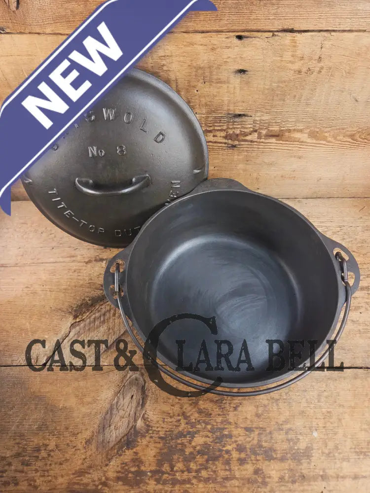 Gorgeous Griswold #8 Tite-Top Dutch Oven Erie PA USA p/n 1278 B with Button Top Logo Lid. Great for soups stews and