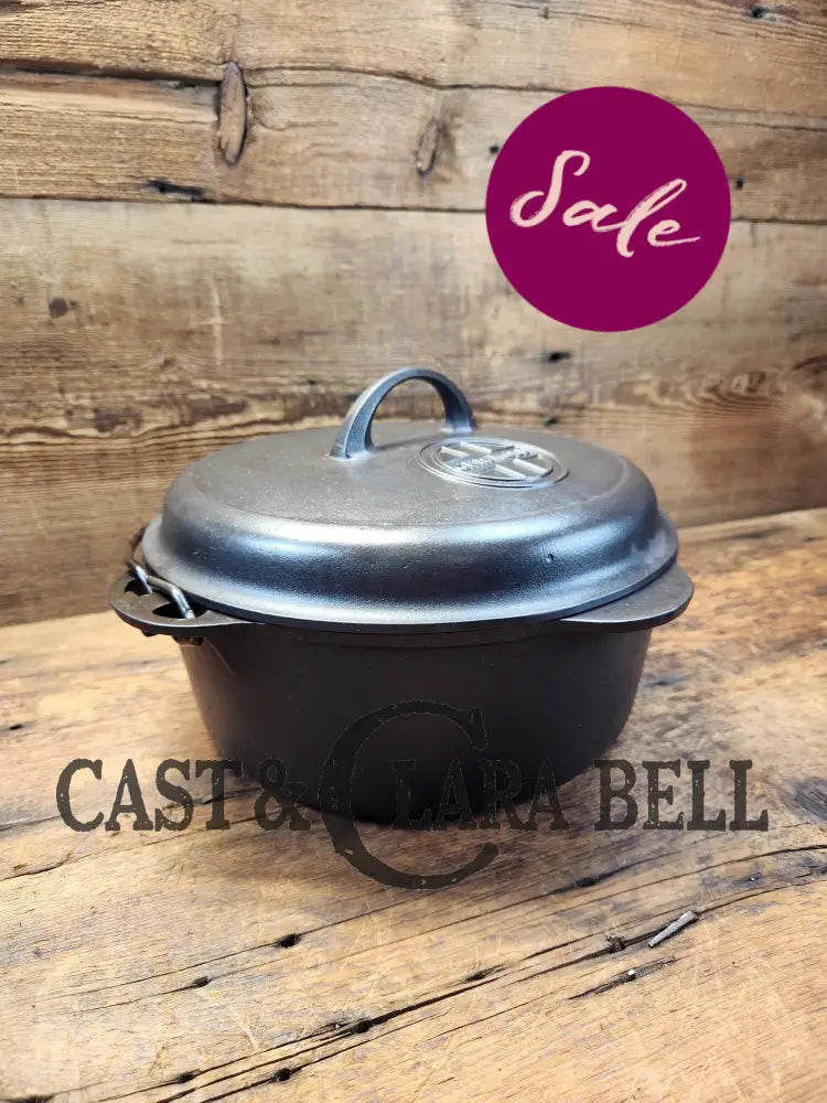 Gorgeous Griswold #8 Tite-Top Dutch Oven Erie Pa Usa P/N 1278 C With Button Top Logo Lid. Restored