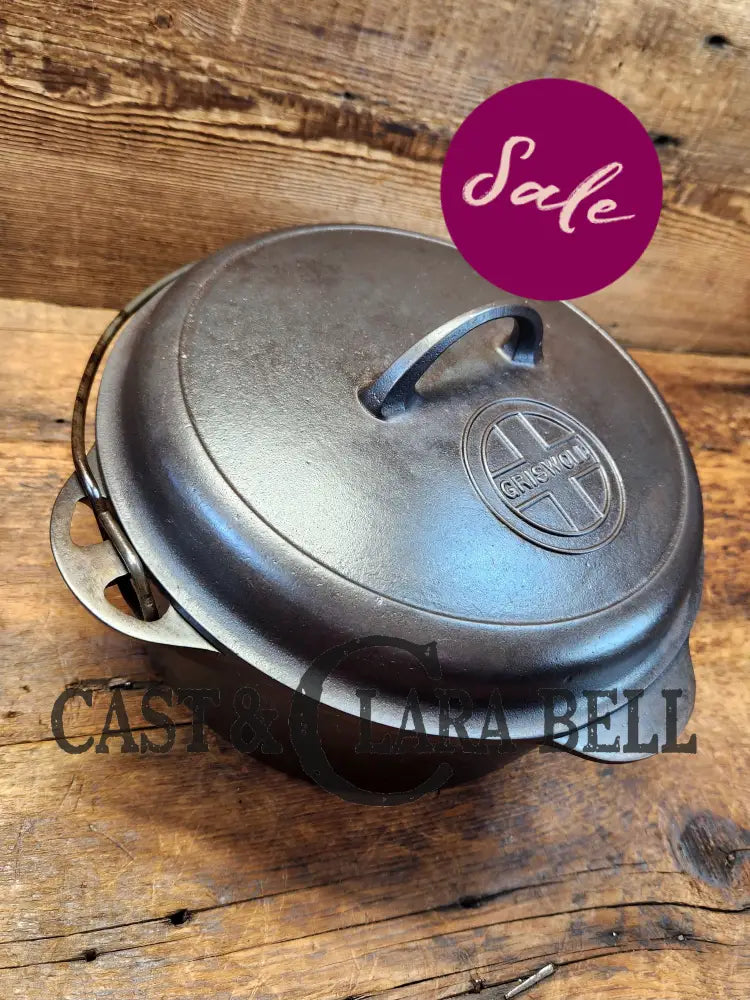 Gorgeous Griswold #8 Tite-Top Dutch Oven Erie Pa Usa P/N 1278 C With Button Top Logo Lid. Restored