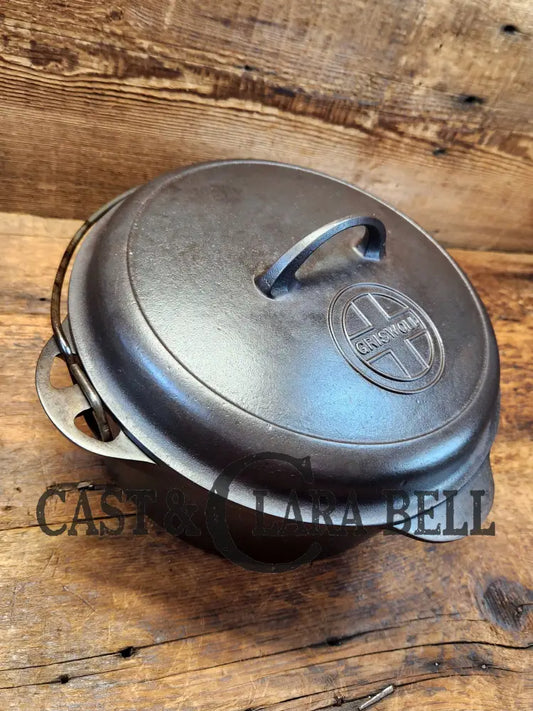 Gorgeous Griswold #8 Tite-Top Dutch Oven Erie Pa Usa P/N 1278 C With Button Top Logo Lid. Restored