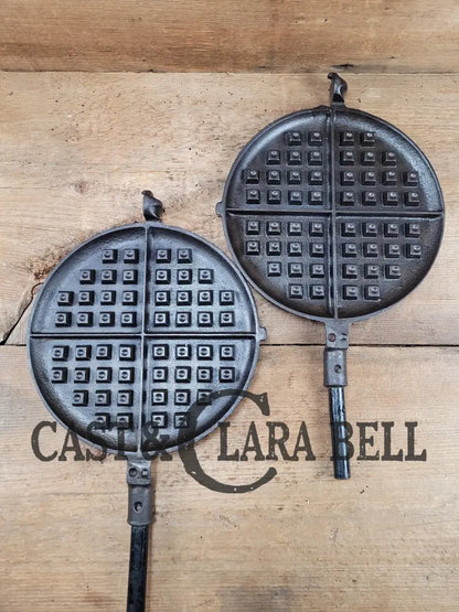 Gorgeous! Hard To Find Early 1900’S (Erie Logo Era) Griswold New American Style #9 Waffle Iron!