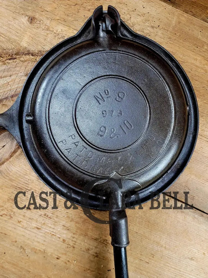 Gorgeous! Hard To Find Early 1900’S (Erie Logo Era) Griswold New American Style #9 Waffle Iron!