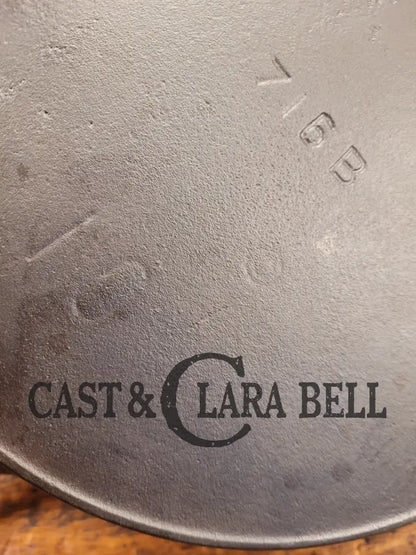 Gorgeous! Htf 1890S Third Series Erie (Griswold) #10 Cast Iron Skillet 716 B.