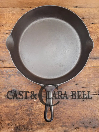 Gorgeous! Htf 1890S Third Series Erie (Griswold) #10 Cast Iron Skillet 716 B.