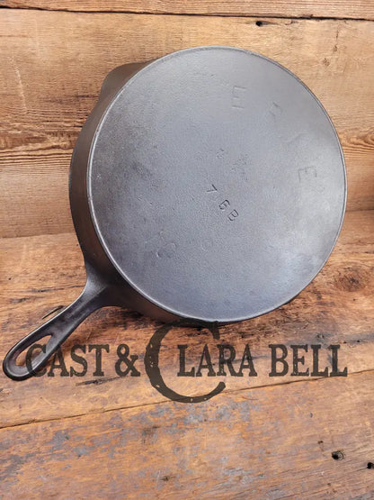 Gorgeous! Htf 1890S Third Series Erie (Griswold) #10 Cast Iron Skillet 716 B.