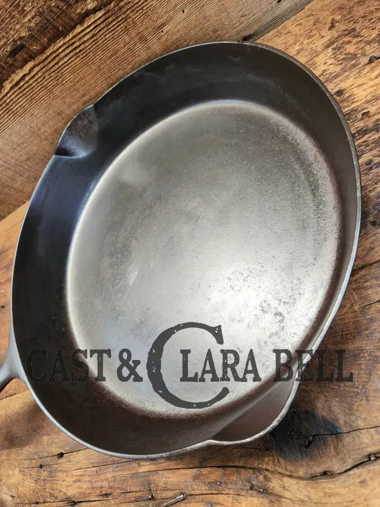 Gorgeous! Htf 1890’S Third Series Erie (Griswold) #12 Cast Iron Skillet. Huge!! Skillet