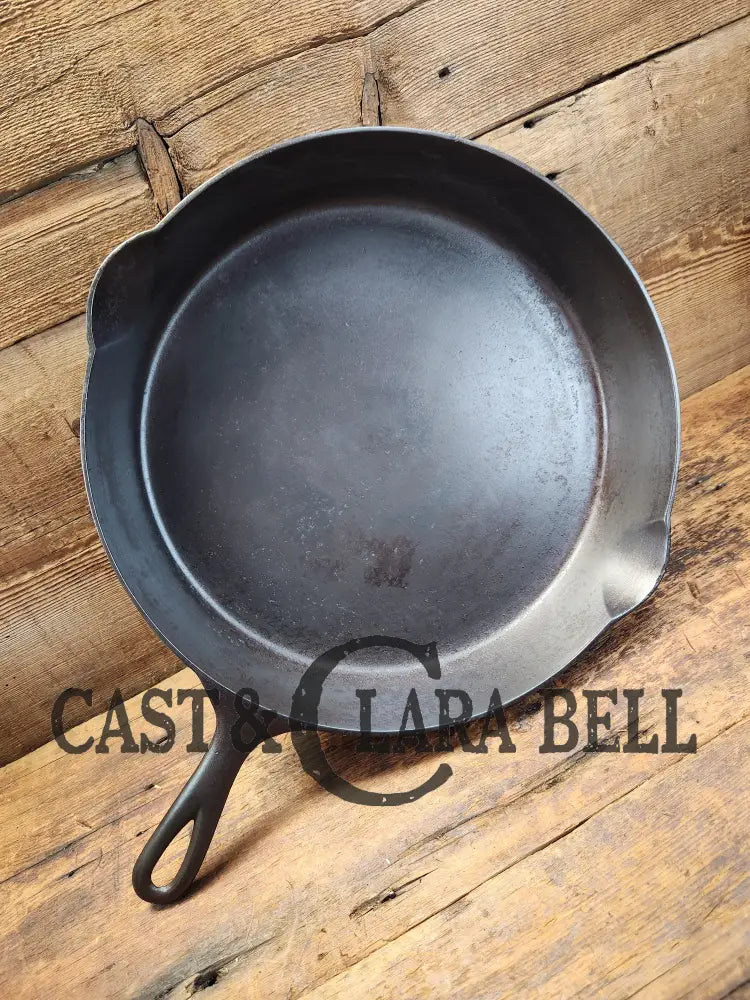 Gorgeous! Htf 1890’S Third Series Erie (Griswold) #12 Cast Iron Skillet. Huge!! Skillet