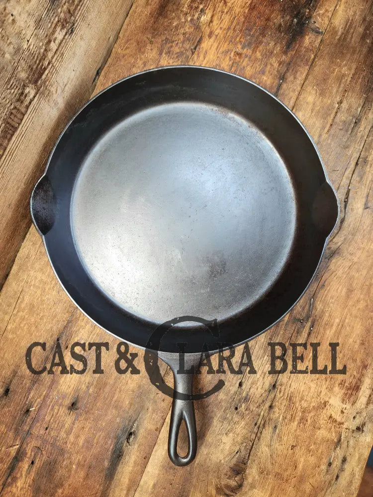 Gorgeous! Htf 1890’S Third Series Erie (Griswold) #12 Cast Iron Skillet. Huge!! Skillet