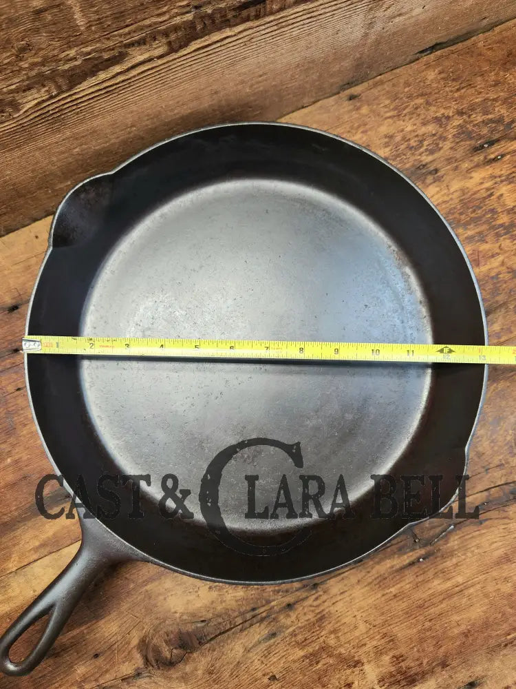 Gorgeous! Htf 1890’S Third Series Erie (Griswold) #12 Cast Iron Skillet. Huge!! Skillet