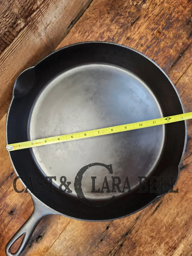 Gorgeous! Htf 1890’S Third Series Erie (Griswold) #12 Cast Iron Skillet. Huge!! Skillet