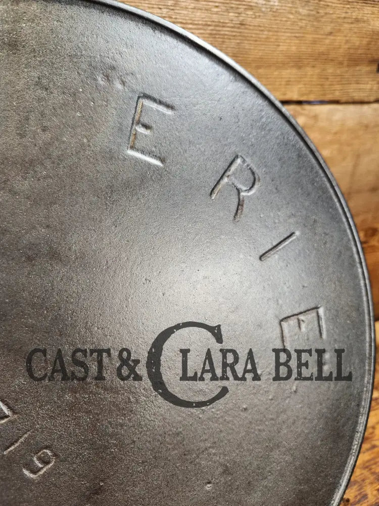 Gorgeous! Htf 1890’S Third Series Erie (Griswold) #12 Cast Iron Skillet. Huge!! Skillet