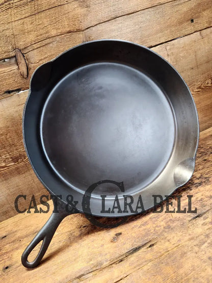 Gorgeous! Htf 1890’S Third Series Erie (Griswold) #12 Cast Iron Skillet. Huge!! Skillet