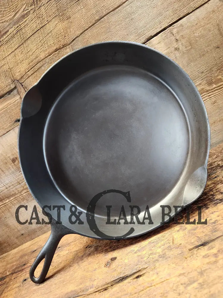 Gorgeous! Htf 1890’S Third Series Erie (Griswold) #12 Cast Iron Skillet. Huge!! Skillet