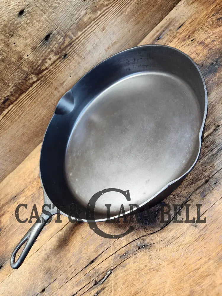 Gorgeous! Htf 1890’S Third Series Erie (Griswold) #12 Cast Iron Skillet. Huge!! Skillet