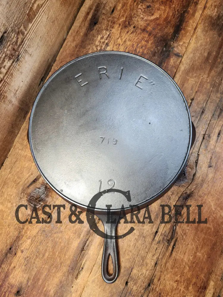 Gorgeous! Htf 1890’S Third Series Erie (Griswold) #12 Cast Iron Skillet. Huge!! Skillet