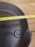 Gorgeous! HTF 1890’s Third Series Erie (Griswold) #12 Cast Iron Skillet. The biggest made in the series Skillet