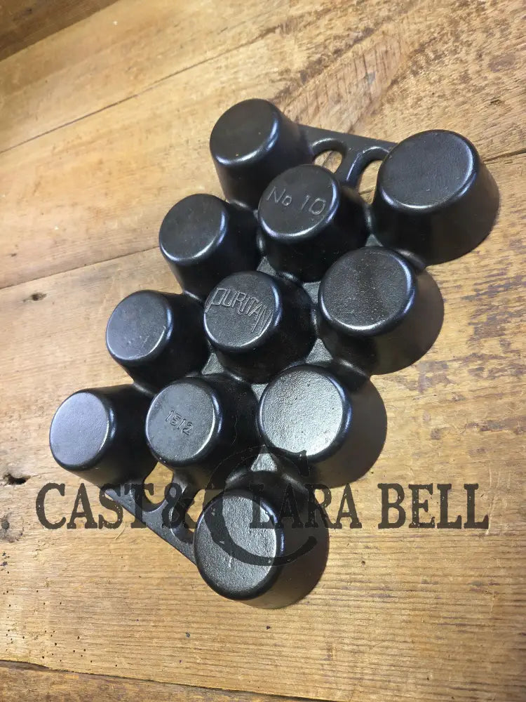 Gorgeous HTF Griswold’s Puritan #10 11-cup Popover Pan 1512. Restored and Ready To Use! Bakeware