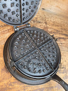 GORGEOUS late 1800’s Orr Painter & Co. style Unknown Maker Waffle Iron - Waffle Iron